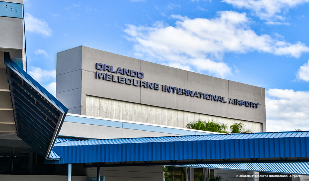 Orlando-Melbourne International Airport’s main terminal building