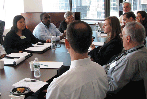 Participants in a workshop to help PANYNJ plan for the future.