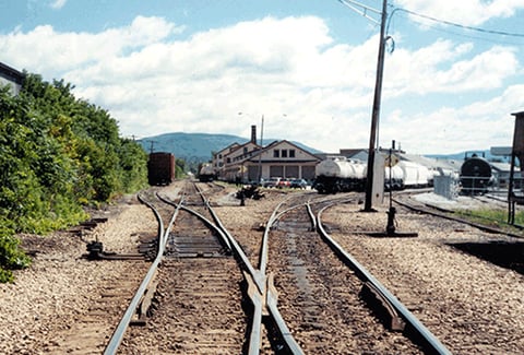 Switching yard in Rutland, Vermont.