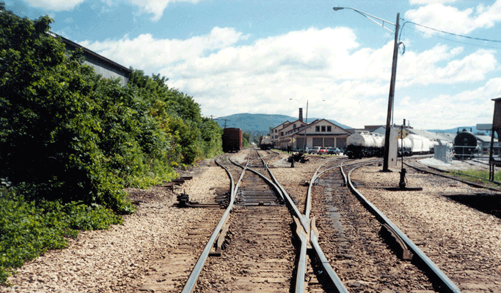 Switching yard in Rutland, Vermont.