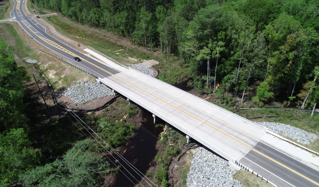 New bridge over St. Augustine Creek.